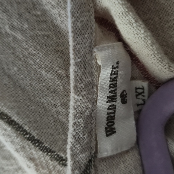 WORLD MARKET SIZE XL. Sleeveless Cream Jumpsuit - Picture 9 of 11